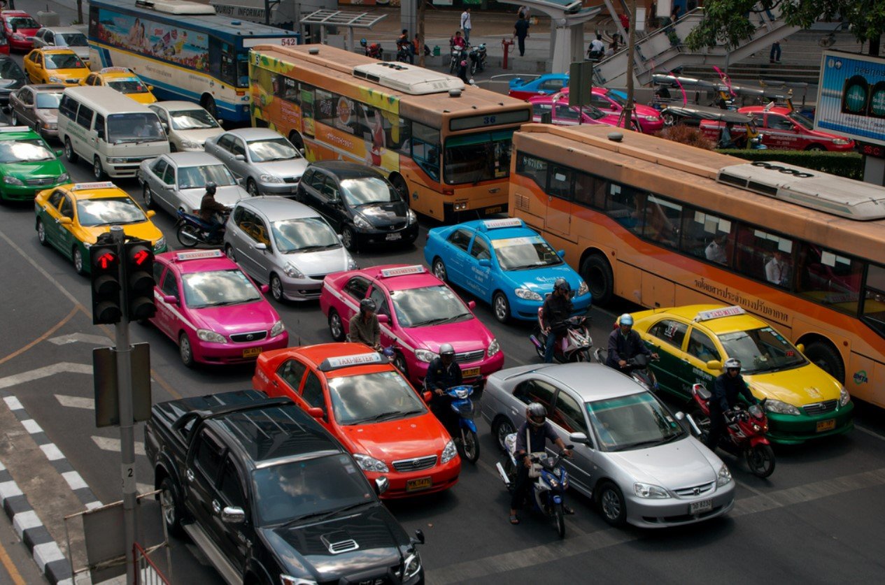 bangkok thai taxi colors different travelhyme